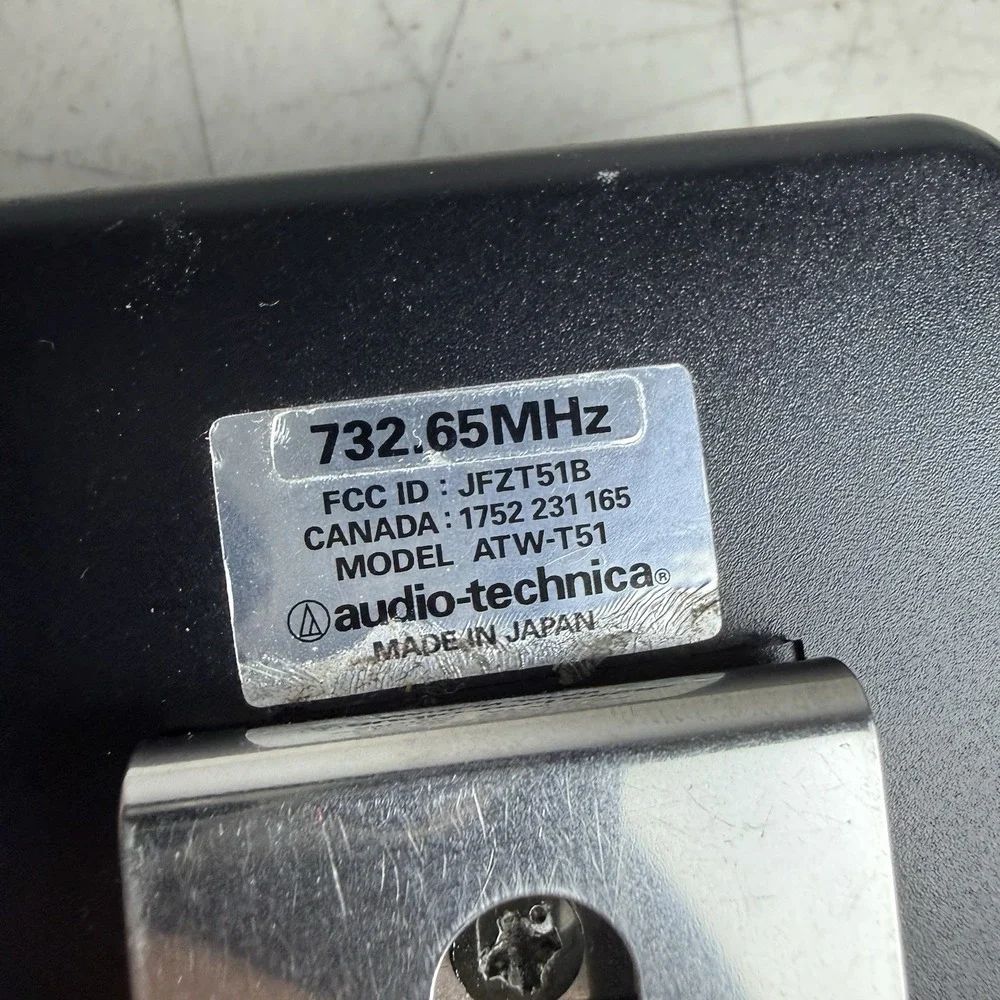 Audio Technica ATW-T51 Transmitter - No Battery Included - Black